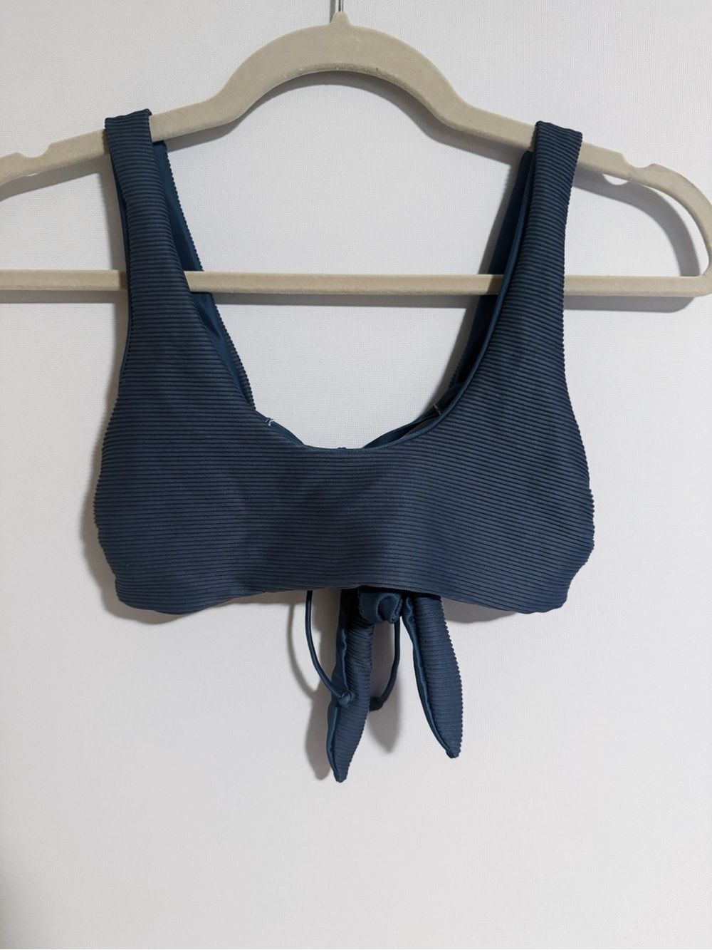 Of One Sea - Blue Ribbed Bikini Top